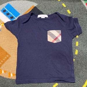 Burberry baby tee 12 mo